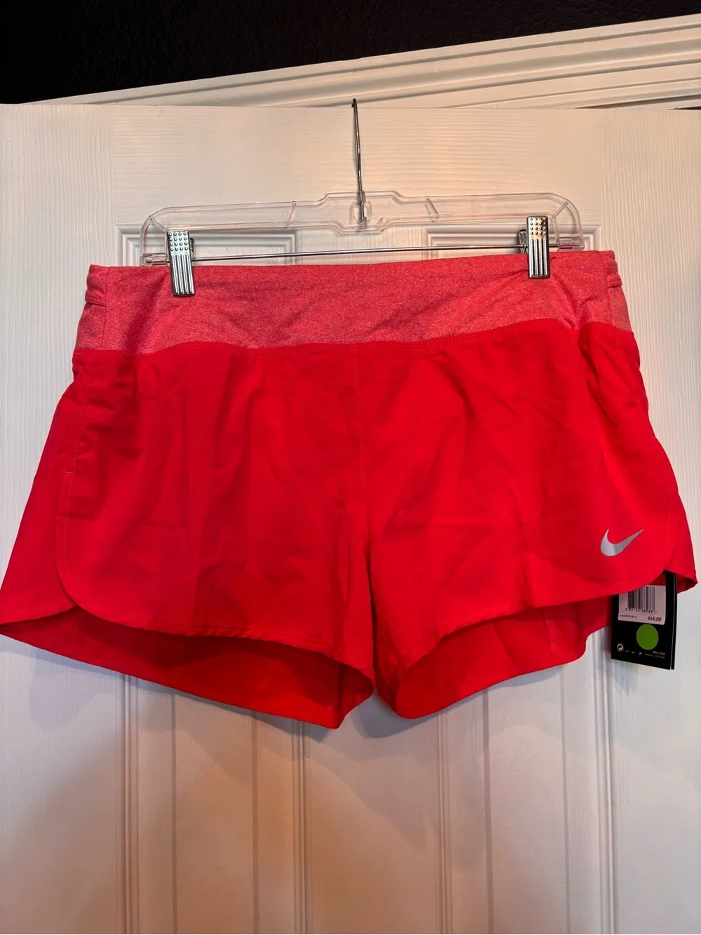 Nike Women’s Pink-Red Athletic Running Shorts